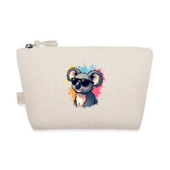 Cool koala with sunglasses and color explosion - Organic Pouch - nature - Front