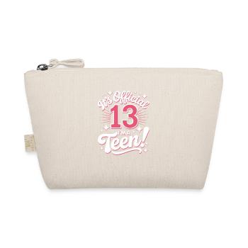 13th birthday teenager gift - Organic Pouch - nature - Front