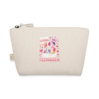 13th birthday teenager gift - Organic Pouch - nature - Front