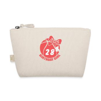 Basketball 28th Birthday Basketball Player - Organic Pouch - nature - Front