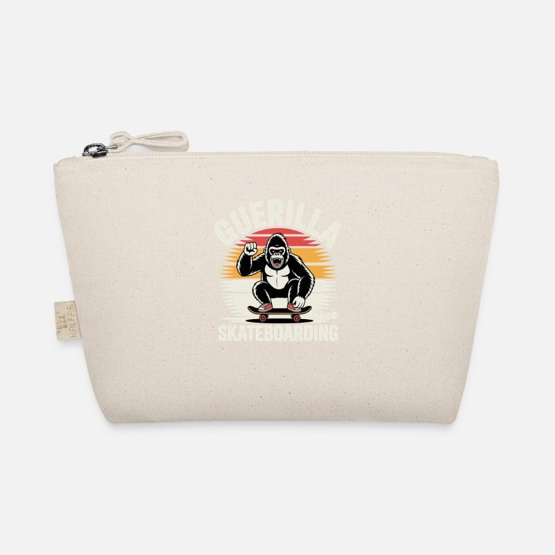 Gorille Skateboarding Motif Design Trousse biologique