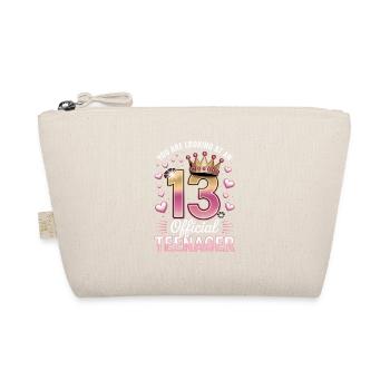 13th birthday teenager gift - Organic Pouch - nature - Front