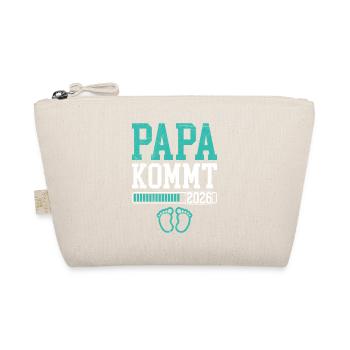 PAPA ARRIVE EN 2026 Futur papa Drôle - Trousse biologique - nature - Devant