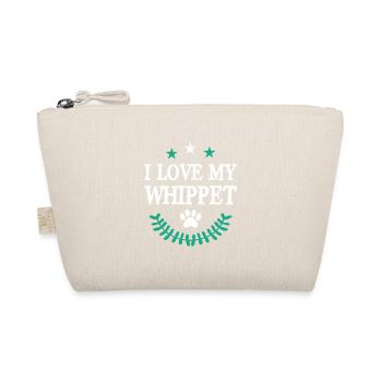 I Love my Whippet - Organic Pouch - nature - Front