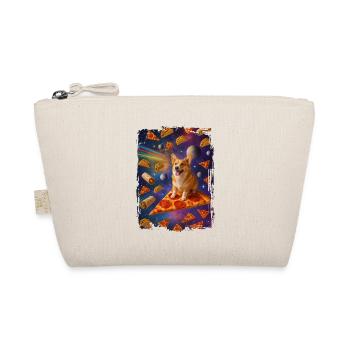Puppy on pizza dream in space - Organic Pouch - nature - Front