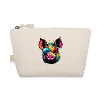 Pig Domestic Pig Sow Pigs Love Piggy - Organic Pouch - nature - Front