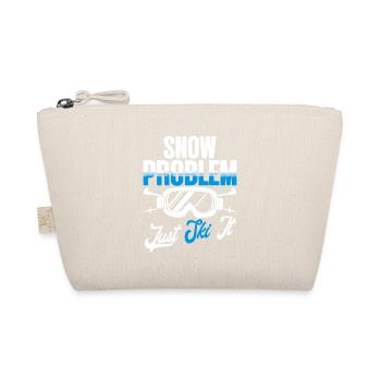 Ski Skier Wintersport Snow Problem - Organic Pouch - nature - Front