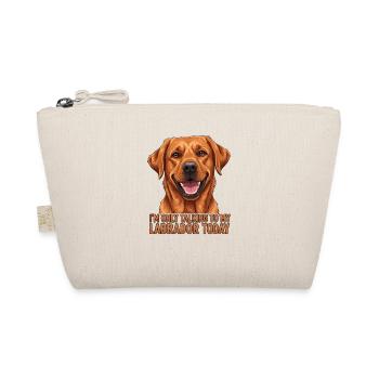 Labrador Dog Saying Design - Organic Pouch - nature - Front