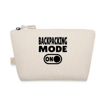 Backpacking Mode ON Abenteuer und Reise Lifestyle - Bio-Täschchen - Natur - Vorne
