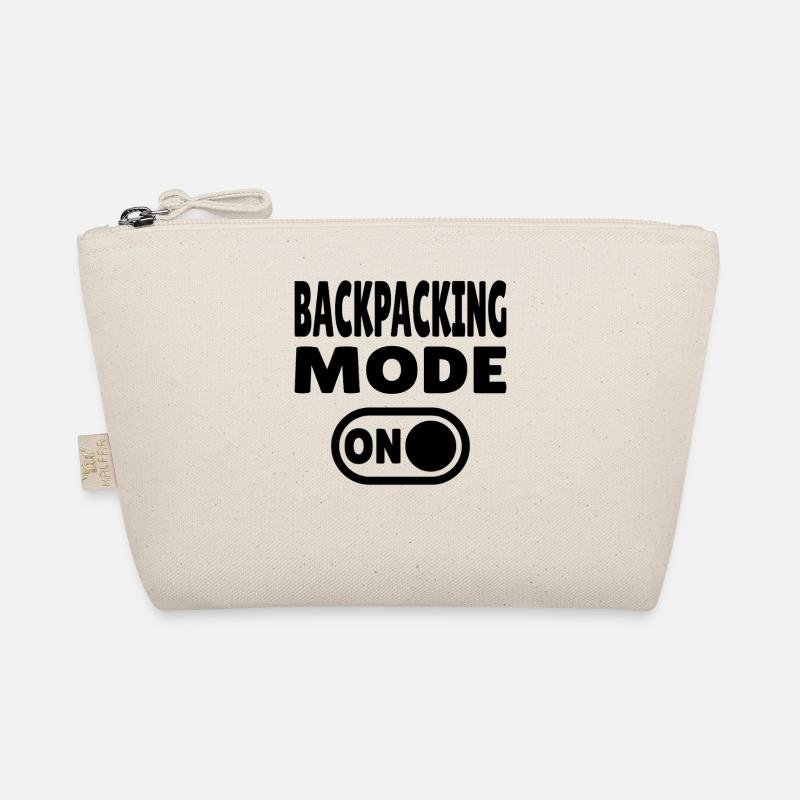 Backpacking Mode ON Abenteuer und Reise Lifestyle Bio-Täschchen