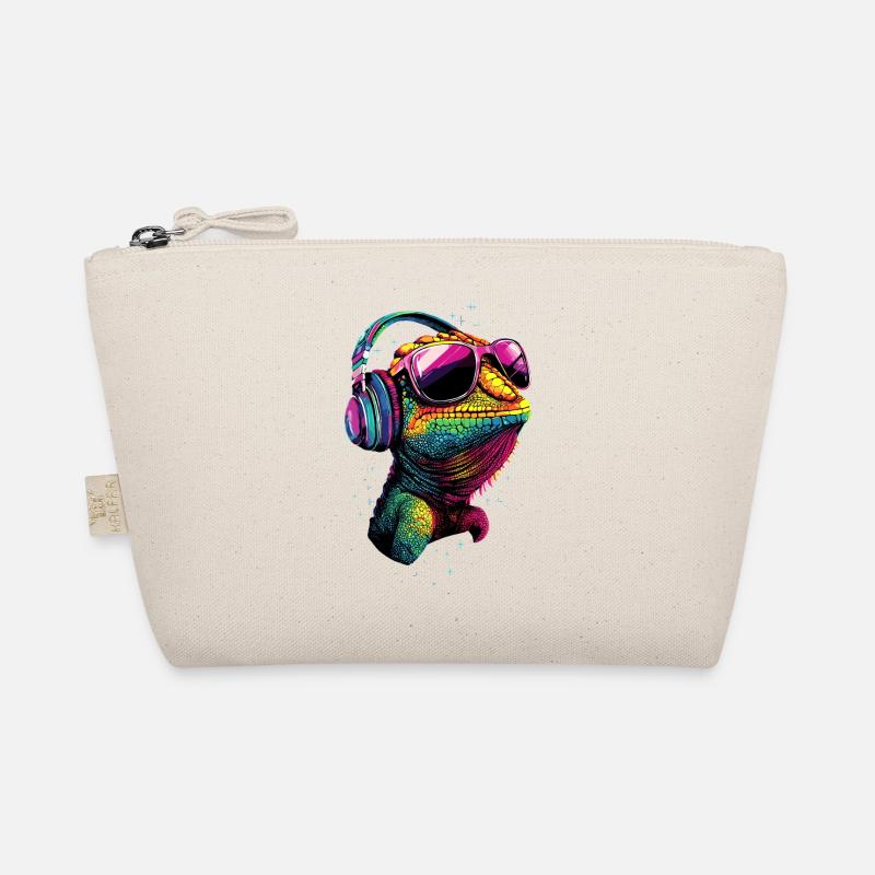 Chameleon Lizard Reptile Chameleon Iguana Lizard Organic Pouch