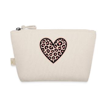 Leopard heart pattern - Organic Pouch - nature - Front