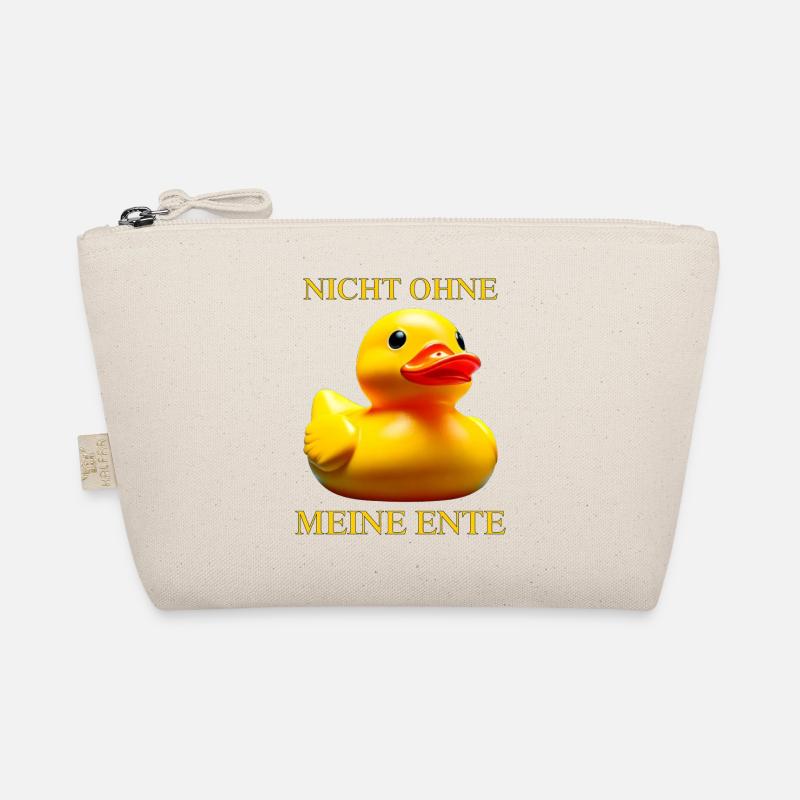 Badeente NICHT OHNE MEINE ENTE - Bio-Täschchen - Natur