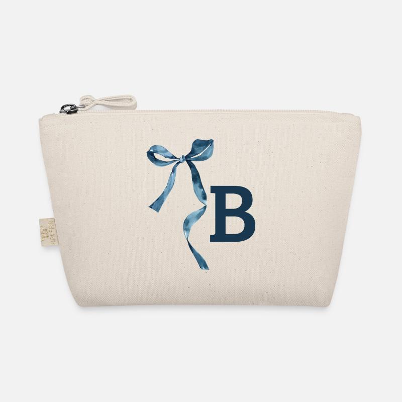 Monogramm b Geschenkidee Bio-Täschchen