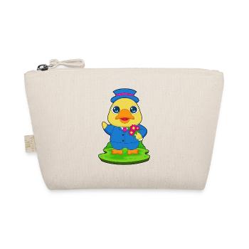 Ente Bräutigam Blumen Hochzeit - Bio-Täschchen - Natur - Vorne