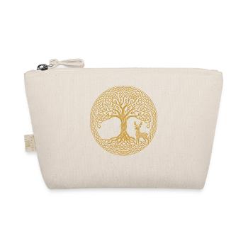 Tree of Life Deer Symbol Mindfulness - Organic Pouch - nature - Front