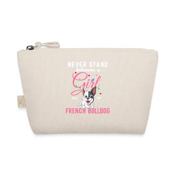 T-shirt Empowerment Fille et Bouledogue Français - Trousse biologique - nature - Devant