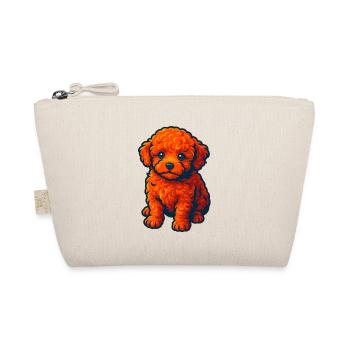 Adorable illustration de chien caniche de dessin animé - Trousse biologique - nature - Devant