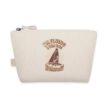 Sailboat; Catamaran with an inspiring motto - Organic Pouch - nature - Front