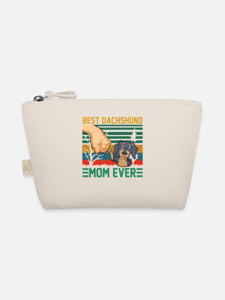 Best Dachshund Mom Ever - Organic Pouch - nature - Front