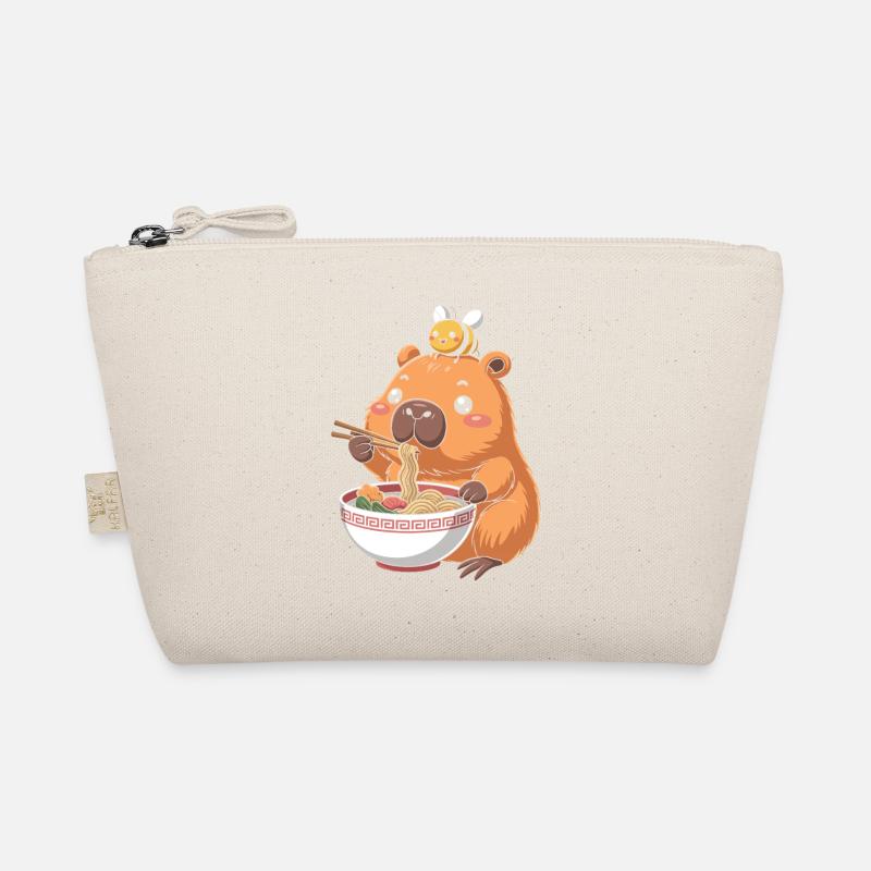 Capybara Ramen With Bee Kawaii Organic Pouch