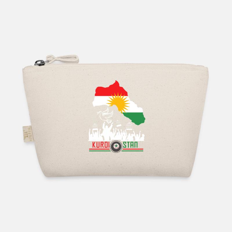 Kurdischer Flaggen mit Kurdistan Kurde - Bio-Täschchen - Natur