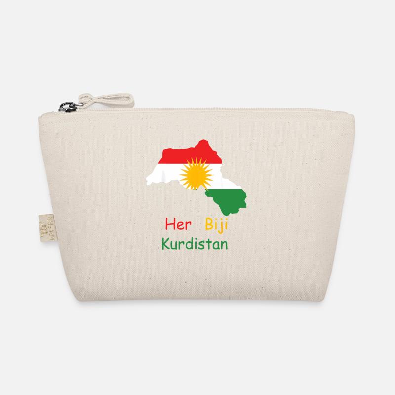 Drapeau du Kurdistan avec soleil kurde Trousse biologique
