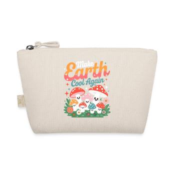 Make Earth Cool Again Kawaii Mushroom Nature - Organic Pouch - nature - Front