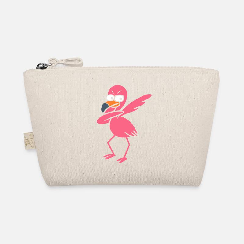 Tanzende Flamingo Dabbing  Bio-Täschchen