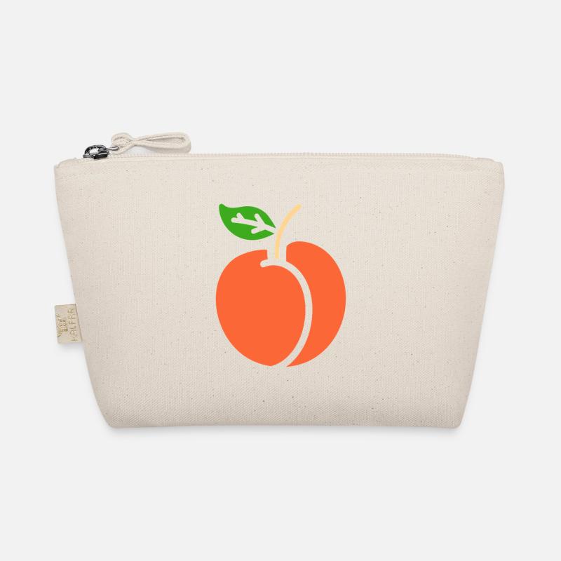 Minimalist Peach and Vibrant Nectarine Organic Pouch