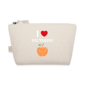 Clothing with Lemon and Nectarine pattern - Organic Pouch - nature - Front