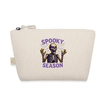 Creepy skeleton with bats - Organic Pouch - nature - Front