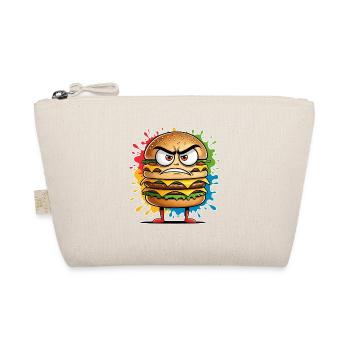 Illustration d'un monstre de hamburger en colère - Trousse biologique - nature - Devant