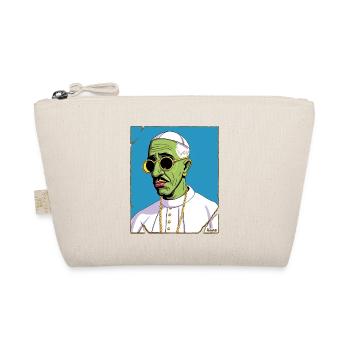 Gruseliger Zombie Papa mit Sonnenbrille - Bio-Täschchen - Natur - Vorne