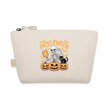 Pickleween Pickleball Spieler Kürbis Halloween - Bio-Täschchen - Natur - Vorne