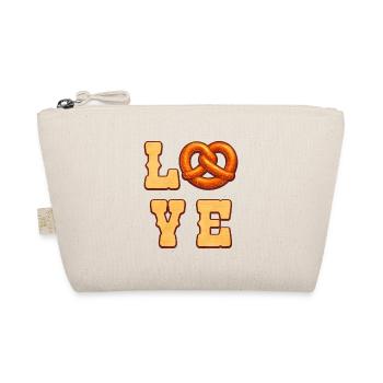 Motif d'amour en forme de bretzel salé - Trousse biologique - nature - Devant