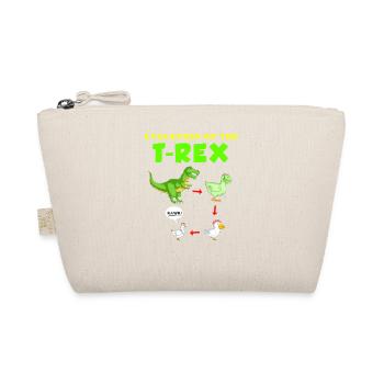 Evolution of the T-Rex Dinosaur Illustration - Organic Pouch - nature - Front