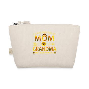 Mom & Grandma Sunflower Shirt – Gift Tee - Organic Pouch - nature - Front