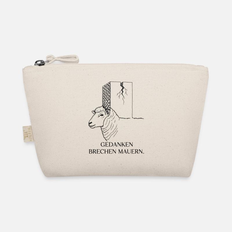 Thoughts break walls - Sheep Motivation Organic Pouch