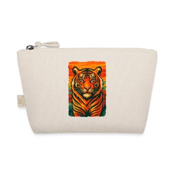 Lebendige Tiger-Sonnenuntergang-Illustration - Bio-Täschchen - Natur - Vorne