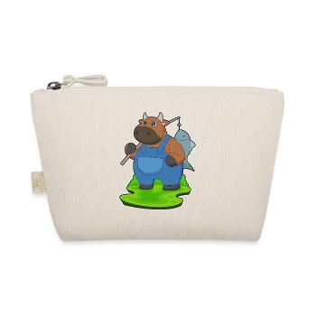 bull angler fish fishing - Organic Pouch - nature - Front