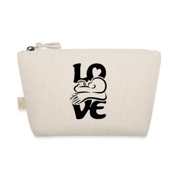 Bébé qui boit et qui allaite Maman AMOUR - Trousse biologique - nature - Devant