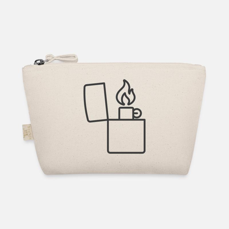 Icône de ligne de briquet vintage Trousse biologique