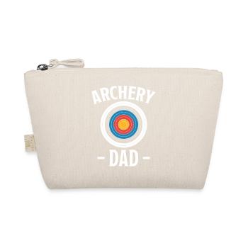 Bogenschießen Spruch Papa Bogenschießen Geschenk - Bio-Täschchen - Natur - Vorne