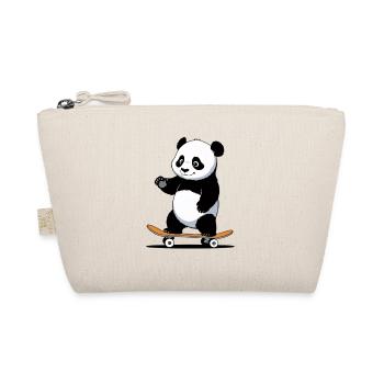 Ours câlin Panda sur planche à roulettes - Trousse biologique - nature - Devant