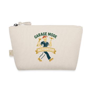 Garage Mode Activated Mechanic Funny Saying - Organic Pouch - nature - Front