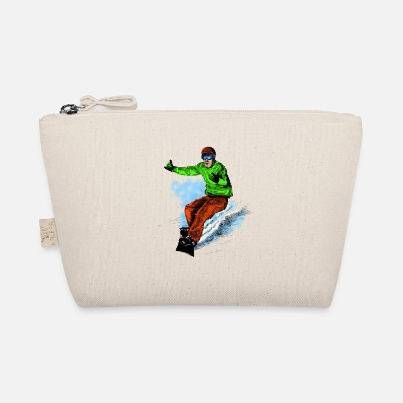 Snowboarding Organic Pouch