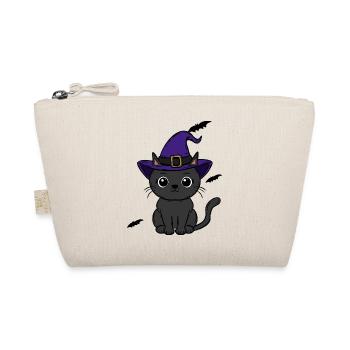 Katze Halloween - Bio-Täschchen - Natur - Vorne