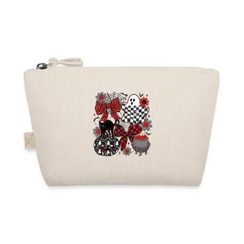 Halloween Design Ghost Black Cat Gothic Gothic - Organic Pouch - nature - Front