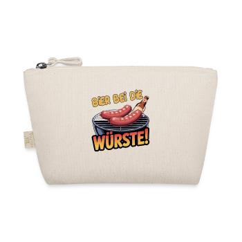Beer at The Sausages Grill Saying BBQ Sausage Beer - Organic Pouch - nature - Front